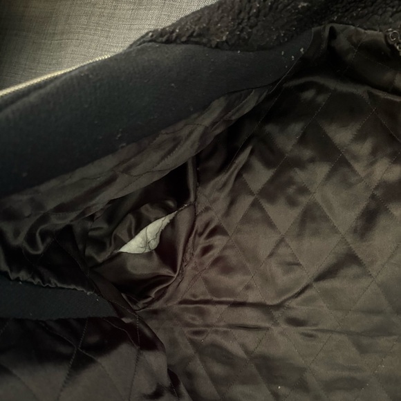 The Kooples Wool Jacket with Shearling Collar - Picture 10 of 11